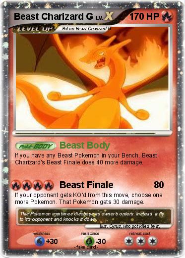 Pokemon Beast Charizard G