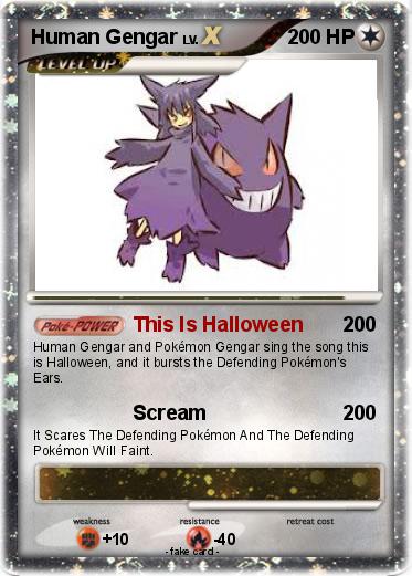 Pokemon Human Gengar