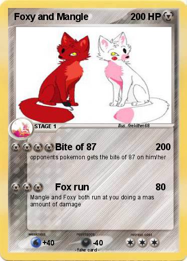 Pokemon Foxy and Mangle