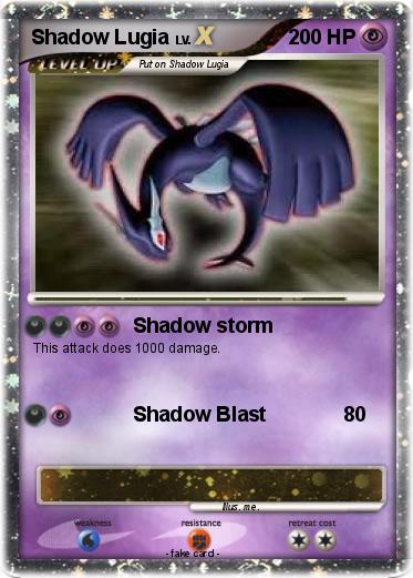 Pokemon Shadow Lugia