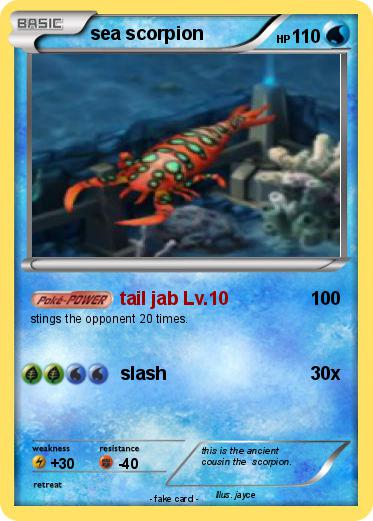Pokemon sea scorpion