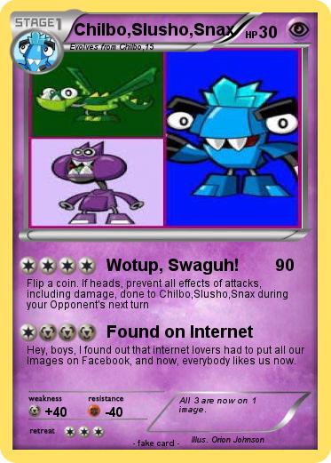 Pokemon Chilbo,Slusho,Snax