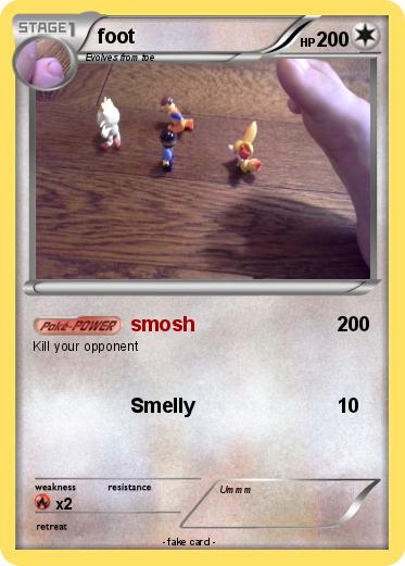 Pokemon foot