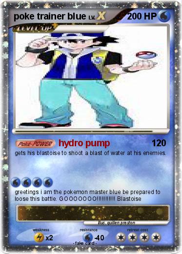 Pokemon poke trainer blue