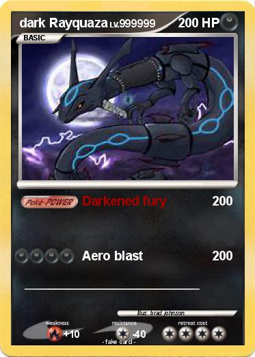 Pokemon dark Rayquaza