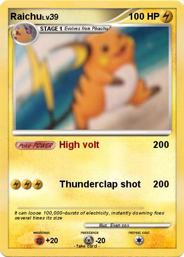 Pokemon Raichu
