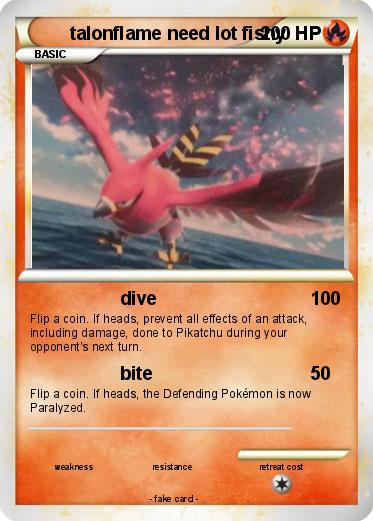 Pokemon talonflame need lot fishy