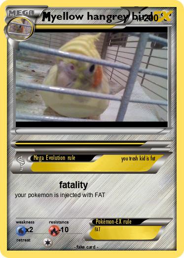 Pokemon yellow hangrey bird