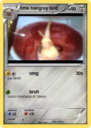 Pokemon little hangrey bird