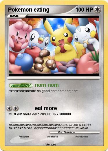 Pokemon Pokemon eating
