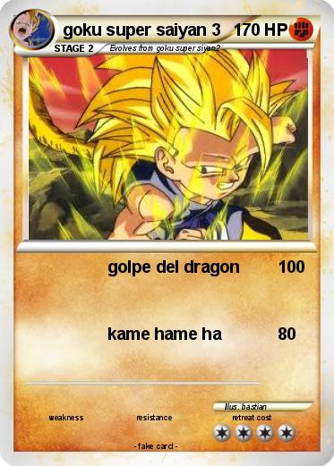 Pokemon goku super saiyan 3