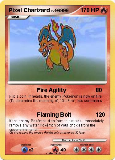 Pokemon Pixel Charizard