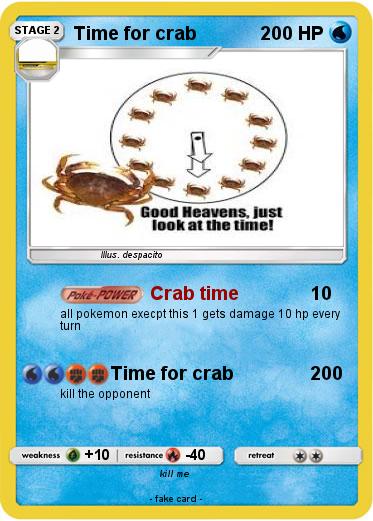 Pokemon Time for crab