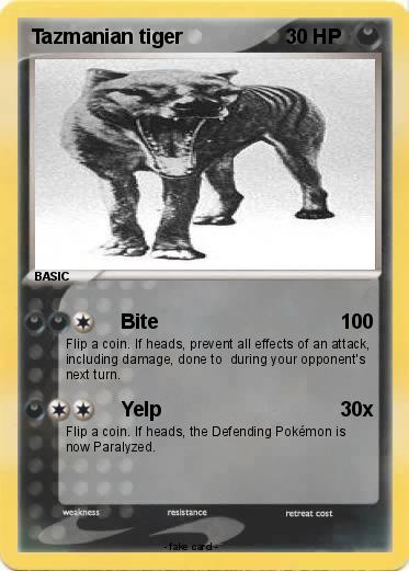 Pokemon Tazmanian tiger