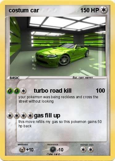 Pokemon costum car
