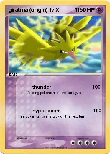 Pokemon giratina (origin) lv X          1
