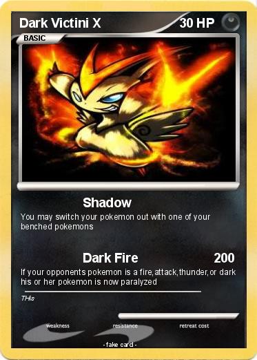 Pokemon Dark Victini X