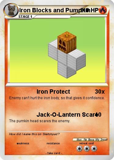 Pokemon Iron Blocks and Pumpkin