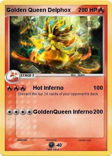 Pokemon Golden Queen Delphox