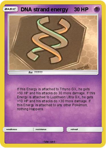 Pokemon DNA strand energy