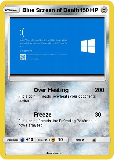 Pokemon Blue Screen of Death