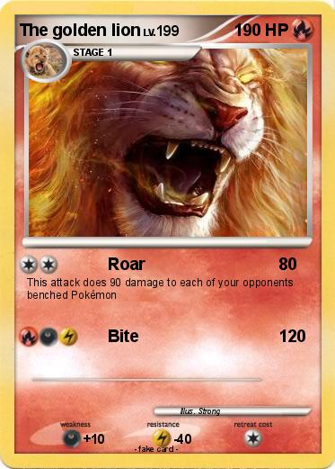 Pokemon The golden lion
