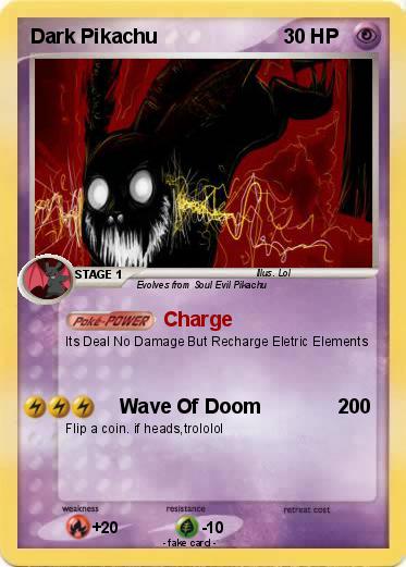 Pokemon Dark Pikachu