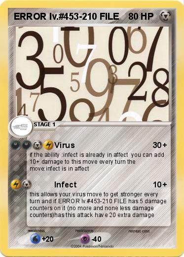 Pokemon ERROR lv.#453-210 FILE
