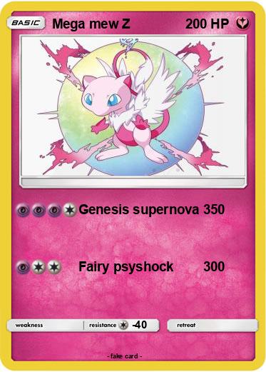 Pokemon Mega mew Z