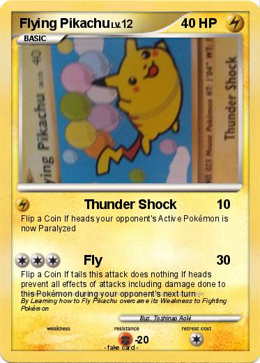 Pokemon Flying Pikachu