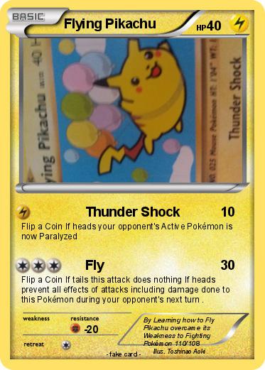 Pokemon Flying Pikachu