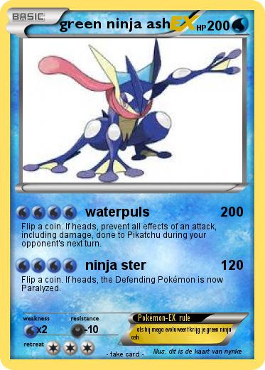 Pokemon green ninja ash