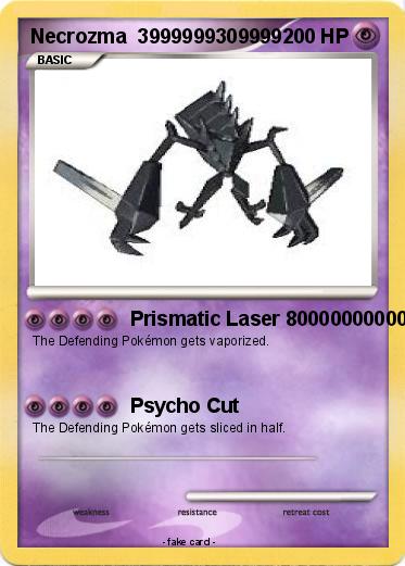 Pokemon Necrozma  3999999309999