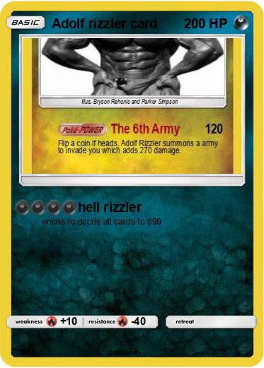 Pokemon Adolf rizzler card