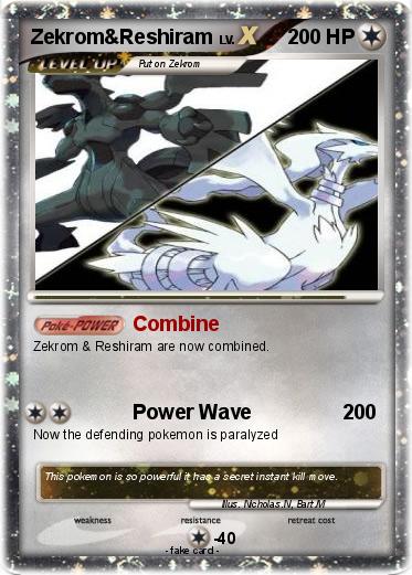 Pokemon Zekrom&Reshiram