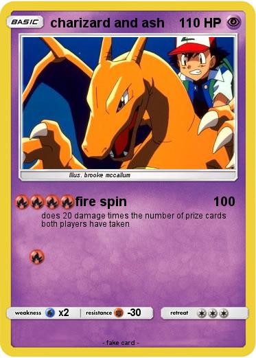Pokemon charizard and ash