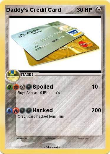 Pokemon Daddy’s Credit Card