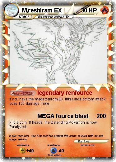 Pokemon M,reshiram EX