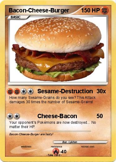 Pokemon Bacon-Cheese-Burger