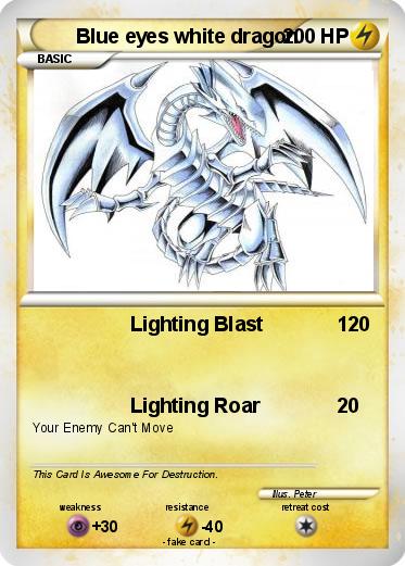 Pokemon Blue eyes white dragon