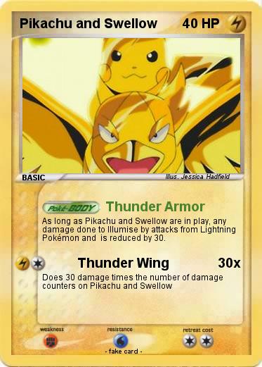 Pokemon Pikachu and Swellow