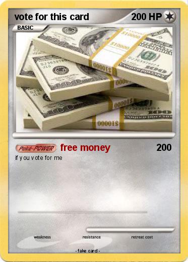 Pokemon vote for this card