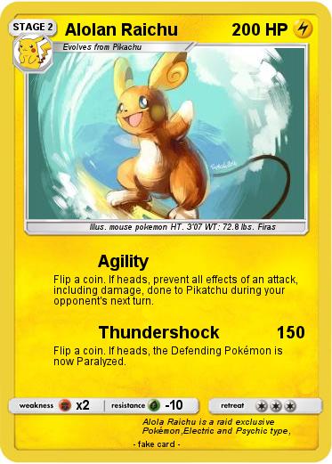 Pokemon Alolan Raichu