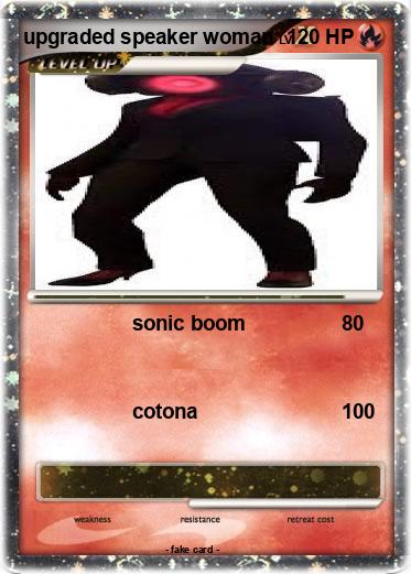 Pokemon upgraded speaker woman