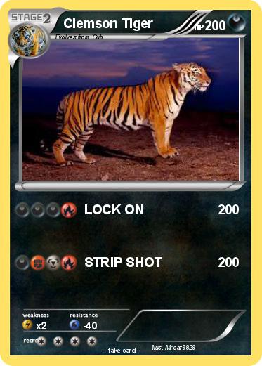 Pokemon Clemson Tiger