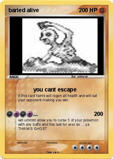 Pokemon baried alive