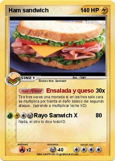 Pokemon Ham sandwich