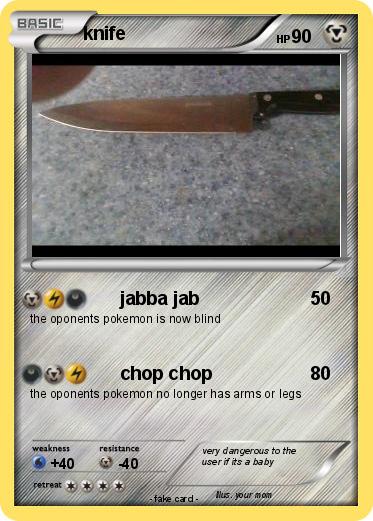 Pokemon knife