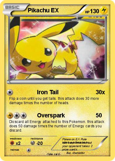 Pokemon Pikachu EX