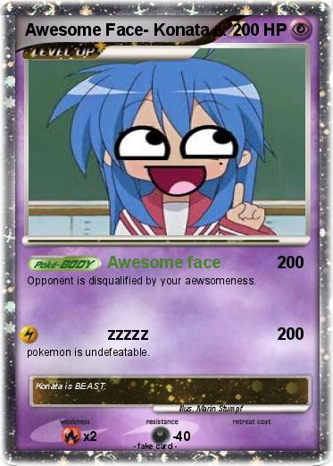 Pokemon Awesome Face- Konata